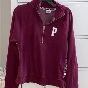 victoria secret/pink quarter zip sweatshirt